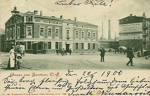 Rozbark - Pogoda 1899 RestaurantWeinhandlung u. Gasthaus zum schwarzen Adler Oskar Pogoda.jpg