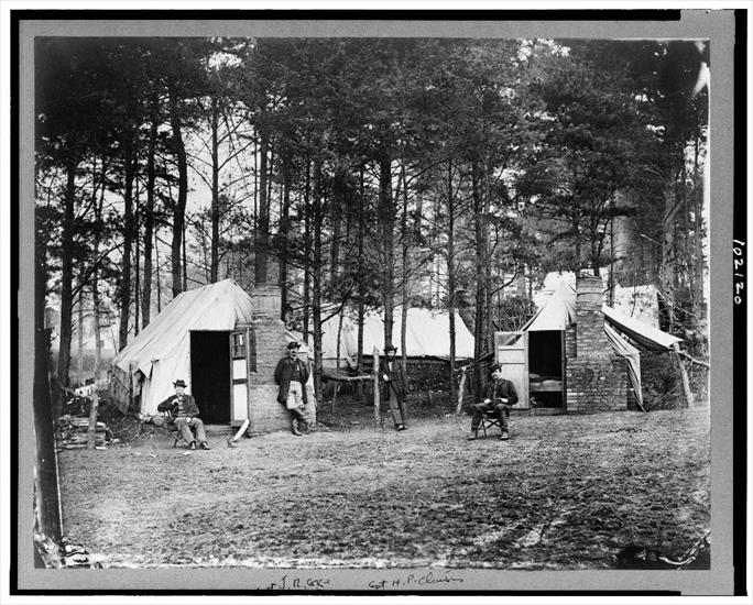 Obóz wojskowy - libofcongr119 Quarters of Capt. Harry Clinton, Qt. M... of Provost Marshal Dept., Brandy Station, Virginia.jpg