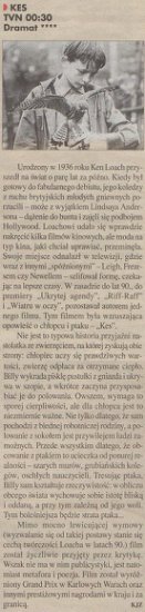 K - Kes 1969, reż. Ken Loach Colin Welland, Brian Glover, Fred... Fletcher, Lynne Parrie. Gazeta Telewizyjna 25 VIII 2000 2.jpg