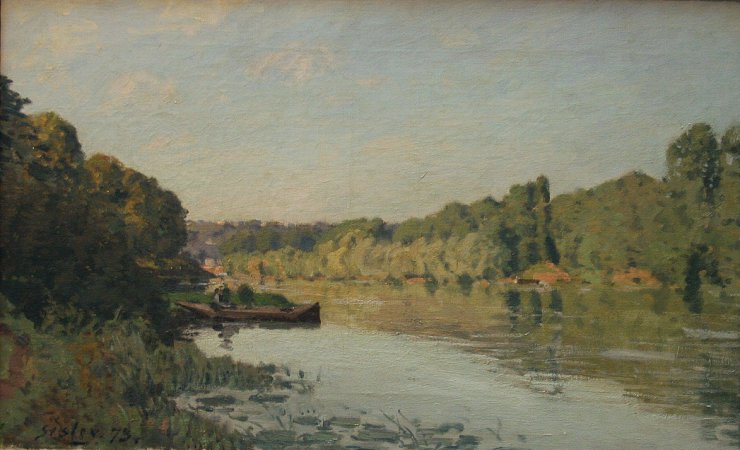 Sisley Alfred 1839 - 1899 - The Seine at Bougival, Morning, 1873.JPG