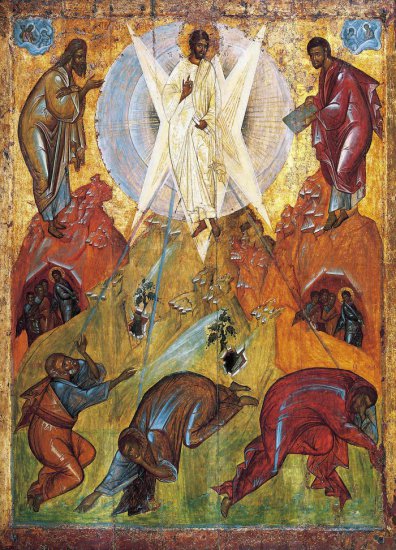 Ikony Prawosławne - theophanes - The Transfiguration. Date unknown. Te.... 184 x 134 cm. Tretyakov Gallery, Moscow, Russia.jpg