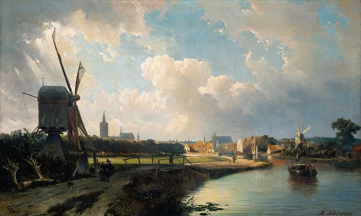 cornelis springer - 1817 - 1891 - Cornelis Springer - Gezicht op Den Haag 17e eeuw.jpg