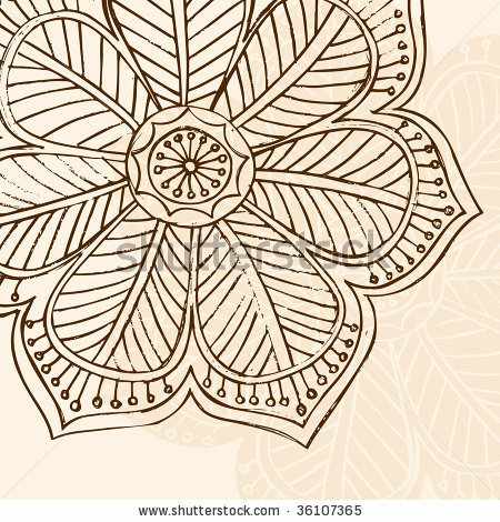 Galeria - stock-vector-hand-drawn-sketchy-henna-doodle-flower-vector-illustration-36107365.jpg