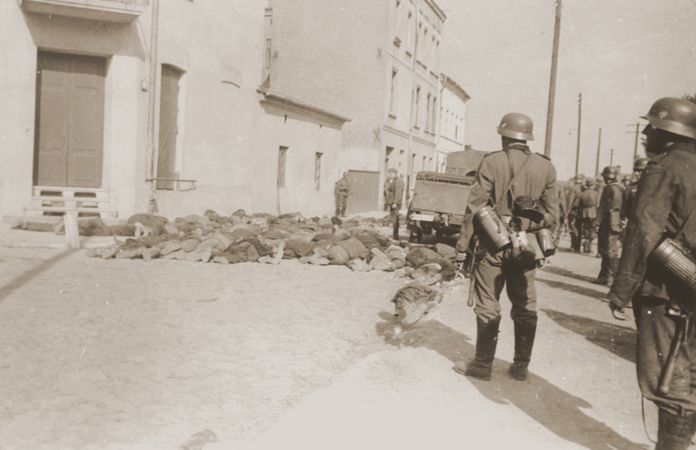 archiwalne fotografie II wojna światowa - getto niemieckie w Częstochowie getto37.jpg