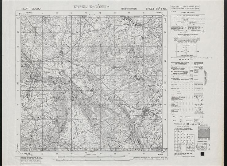 mapy 12 kompanii ... - GSGS_4228_ITALY_25K_53A_I_NE_ERPELLE-COSINA_2nd_ed_V.1945_C_I_135_INW_4135.jpg