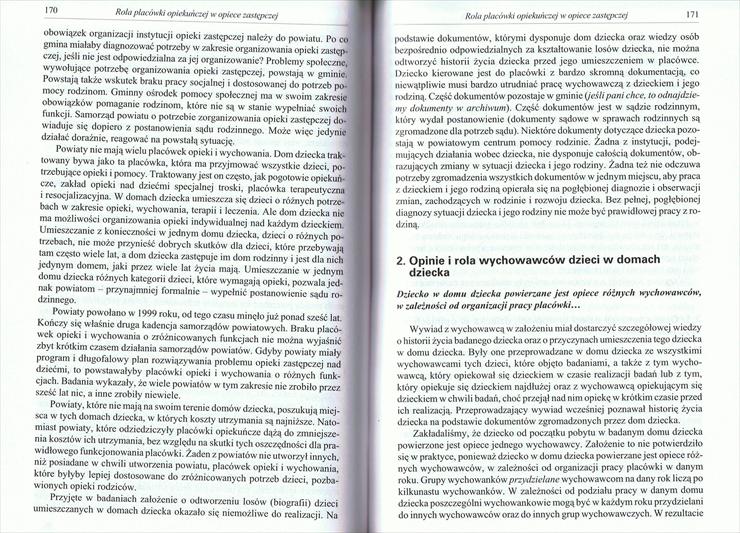 Hrynkiewicz - Odrzuceni. Analiza procesu umieszania dzieci w placówkach opieki - 170-171.jpg