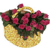 gify-kwiaty w koszach - kwiaty roze kosz143.gif