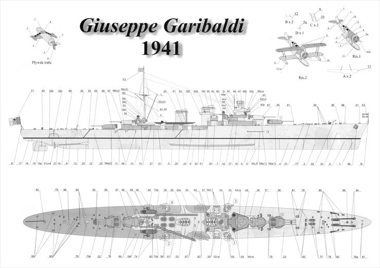 Modelik 2008-15 -  RM Giuseppe Garibaldi włoski lekki krążownik z II wojny światowej - 03.jpg