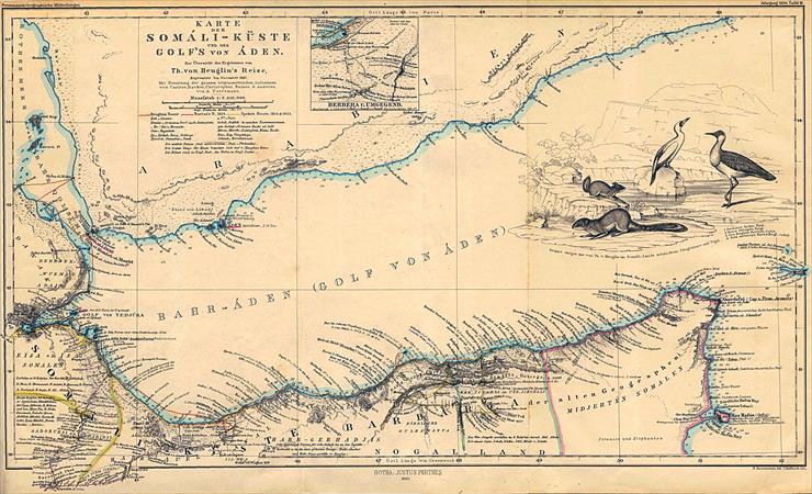 Stare mapy z różnych cześci świata - XIX i XX wiek - aden gulf 1860.jpg