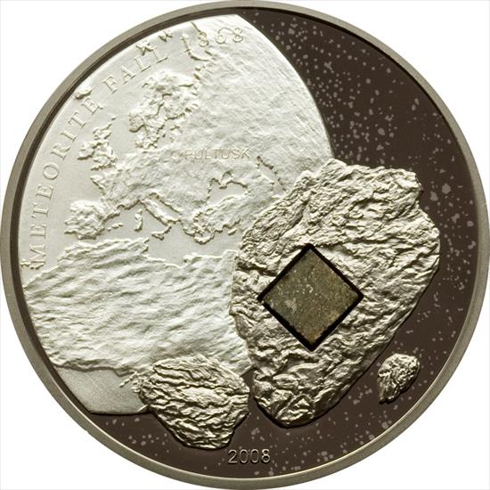 Monety Kolekcjonerskie.Unusual world coins - Pultusk_MeteoriteBig.jpg