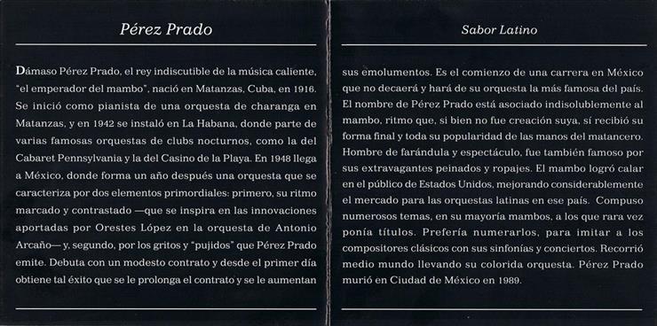 Prez Prado - Sabor latino. El mambo 1996 - PerezPrado-ElMambo -interior.jpg