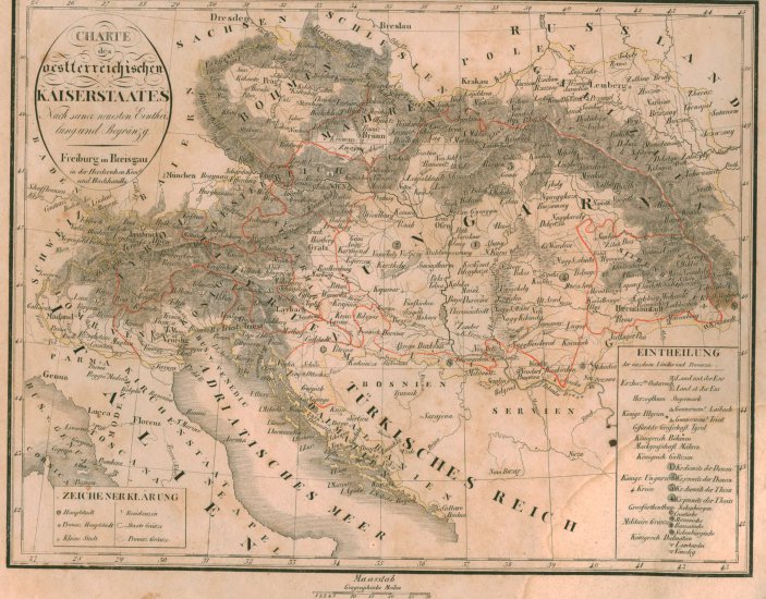 Europa - Austria - 1830 - mapa polityczna.bmp