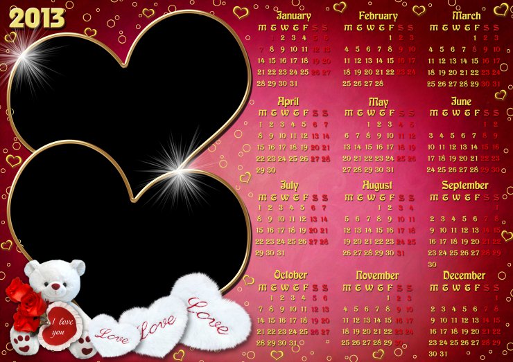 Ramki do zdjęć - calendar two hearts eng.png