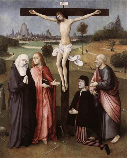 Bosch, Hieronymus ok.1450-1516 - Ukrzyżowanie z Fundatorem - 1480-85.jpg